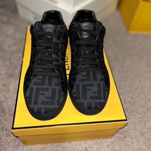 Fendi Tech Fabric low top